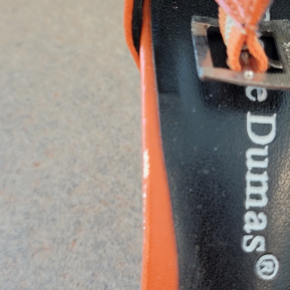 🔥Pierre Dumas Orange Heels with Colorful accents🔥 - Picture 5 of 10